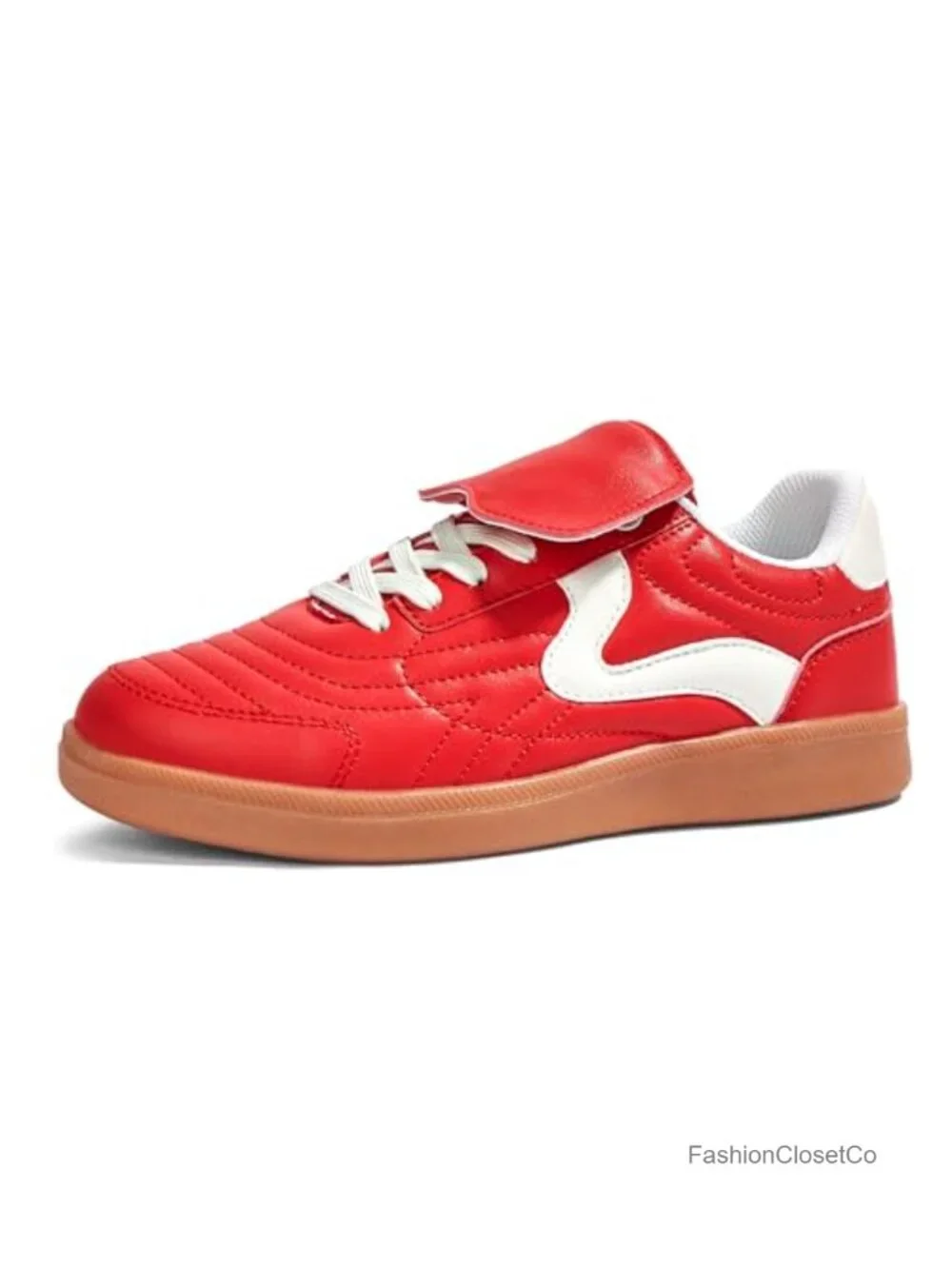 Women's Retro Gum Sole Fashion Sneakers Lace-Up Lightweight Comfort